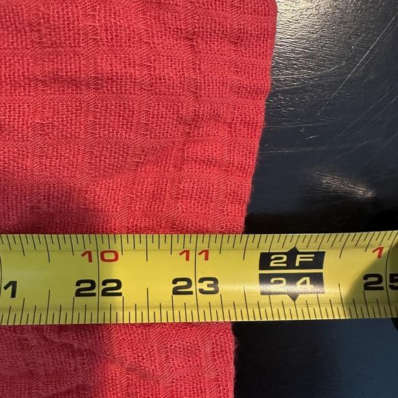 Habitat Blouse Womens Medium Button Front Long Sleeve Textured Tencel Rayon USA - Picture 10 of 10